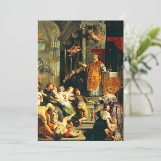 Visioenen van Ignatius door Peter Paul Rubens Kaart (Staand voorkant)