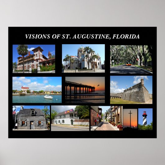 Visioenen van St. Augustine, Florida Poster (Voorkant)