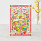 Visioenen van suikerpruimen kaart (Gele Bloem)