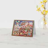 Visioenen van suikerpruimen kaart (Gele Bloem)