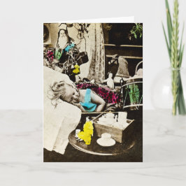 Visioenen van Suikerpruimen - Stereoview Feestdagen Kaart