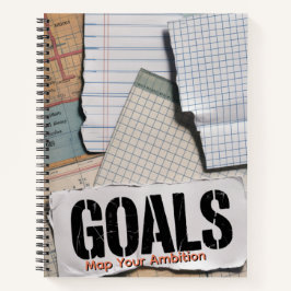 Vision Board Collage | Torn Paper & Stamp... Notitieboek