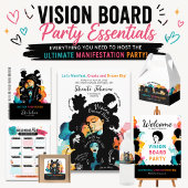 Vision Board Feest Welkom Bord Poster