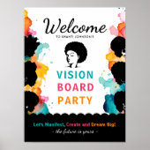 Vision Board Feest Welkom Bord Poster (Voorkant)
