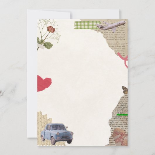 Vision Board Party Girl's Night Kaart (Achterkant)