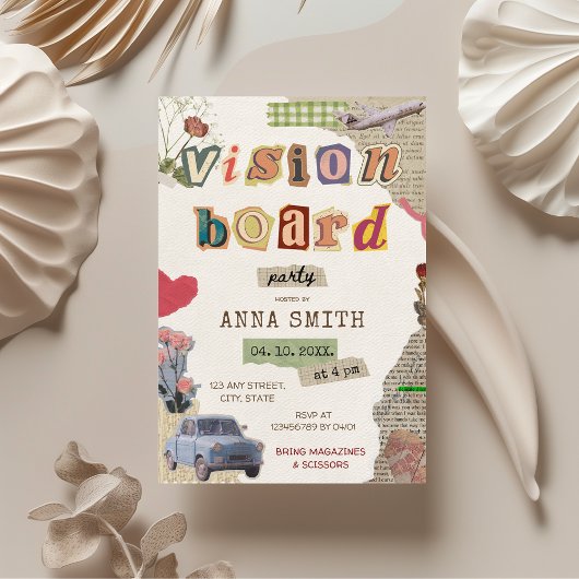 Vision Board Party Girl's Night Kaart