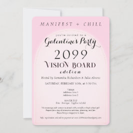 Vision Board Party Networking Galentine's Party Kaart
