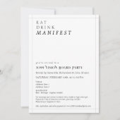 Vision Board Party Vrouwen Networking Workshop Kaart (Voorkant)