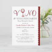 Vision Board Sorority Women Networking Party Kaart (Staand voorkant)