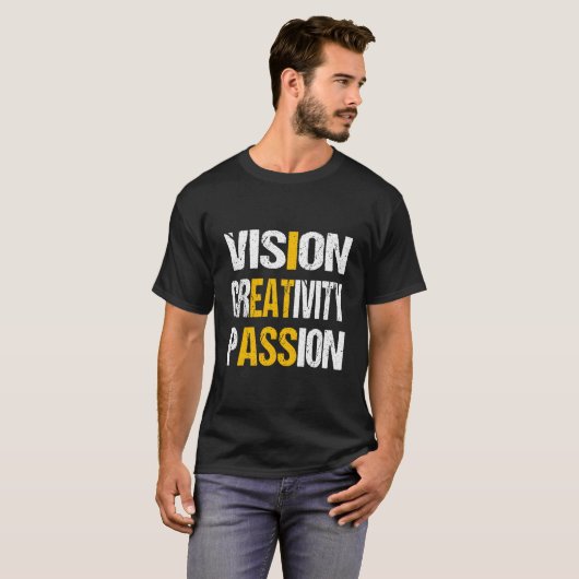 Vision Creativity Passion T-shirt (Voorkant volledig)