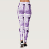 VISION-D8 - UFO-kunst door EelKat - paars Leggings (Achterkant)