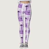 VISION-D8 - UFO-kunst door EelKat - paars Leggings (Voorkant)