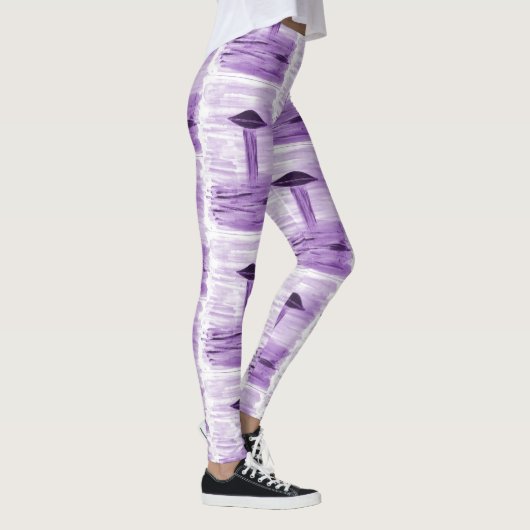 VISION-D8 - UFO-kunst door EelKat - paars Leggings (Rechts)