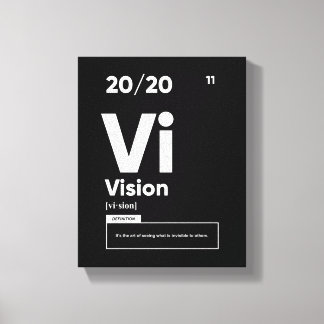 Vision Definition | Motivational Poster Canvas Afdruk