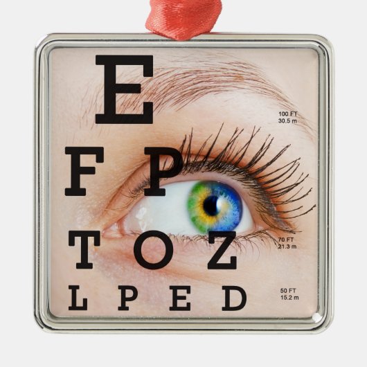 Vision/Eye Doctor - SRF Metalen Ornament (Voorkant)