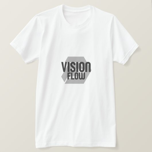 Vision Flow Minimal Logo T-shirt (Design voorkant)
