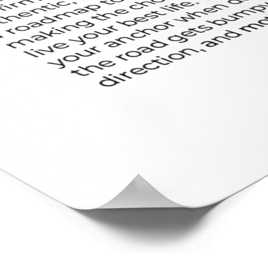 VISION Inspirerend muurkunst Poster (Hoek)