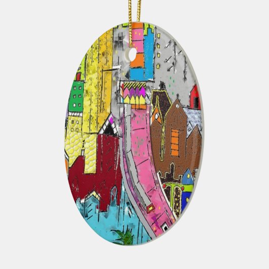 Vision Medellin Colombia Keramisch Ornament (Links)