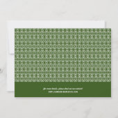  Vision Modern Pattern Foto | Groen Save The Date (Achterkant)