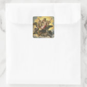 Vision of Ezekiel, c.1518 Vierkante Sticker (Tas)