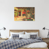 Vision of St. Augustine, 1502-08 (olie op canvas) Canvas Afdruk (Insitu (Slaapkamer))