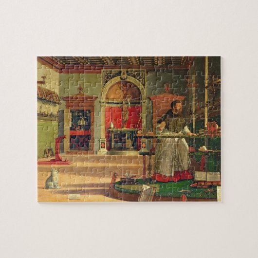 Vision of St. Augustine, 1502-08 (olie op canvas) Legpuzzel (Horizontaal)