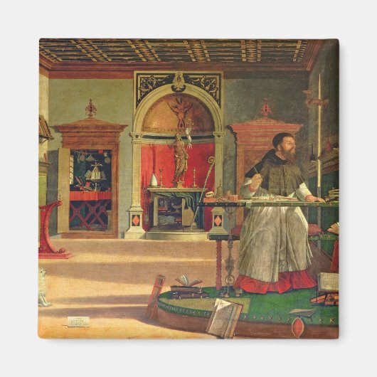 Vision of St. Augustine, 1502-08 (olie op canvas) Magneet (Voorkant)