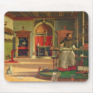 Vision of St. Augustine, 1502-08 (olie op canvas)  Muismat