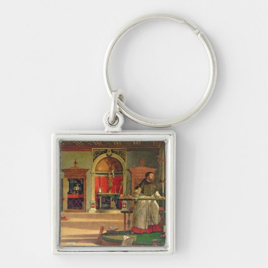Vision of St. Augustine, 1502-08 (olie op canvas) Sleutelhanger (Voorkant)