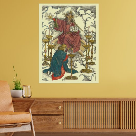 Vision of the Seven Candlesticks by Albrecht Dürer Poster (Woonkamer 2)