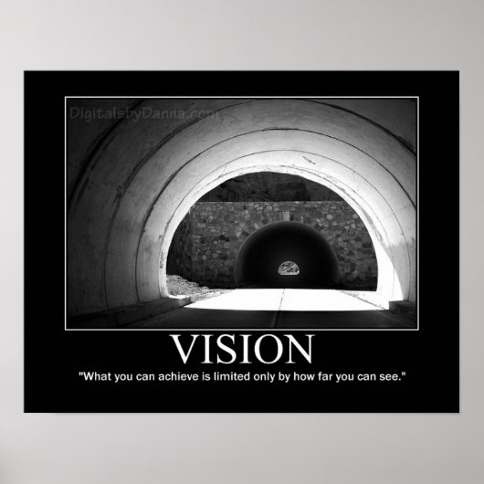 VISION Poster - Tunnel (Motivatie) (Voorkant)