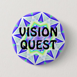 VISION QUEST (verander de woorden) Ronde Button 5,7 Cm