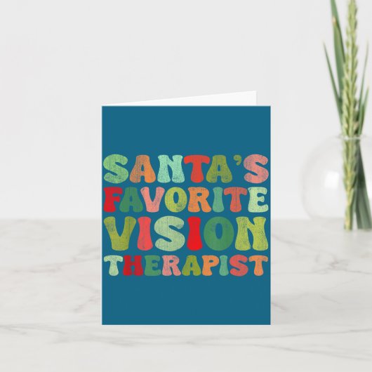 Vision Santa Therapist Favorite Life Kaart (Voorkant)