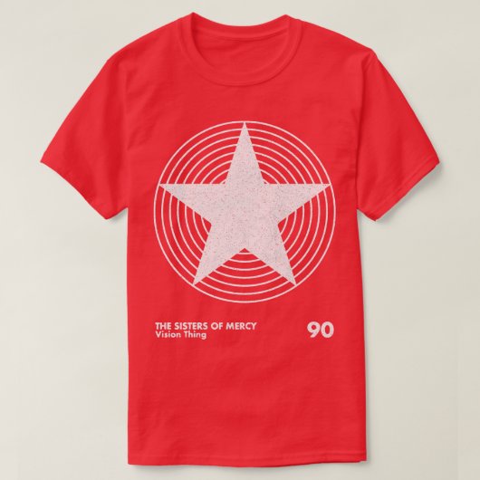 Vision Sisters of Mercy minimalistisch kunstwerk T-shirt (Design voorkant)