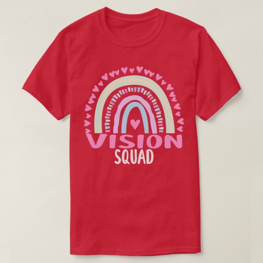 Vision Squad Party Matching Vrouwen Waardering Ra T-shirt (Design voorkant)