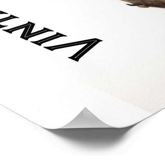  Vision Steampunk Jonge Vrouw Retro Poster (Hoek)