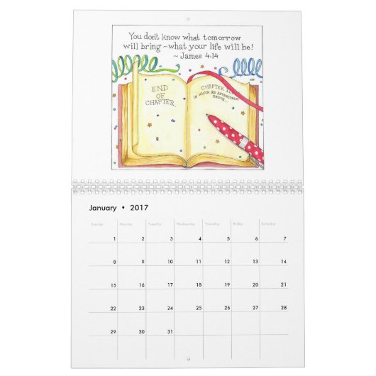 Vision & Verses Inspirerend agenda Kalender (Jan 2017)