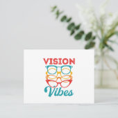 Vision Vibes Optometrist Optometry Briefkaart (Staand voorkant)