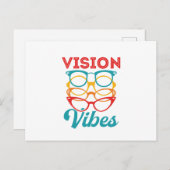 Vision Vibes Optometrist Optometry Briefkaart (Voorkant / Achterkant)