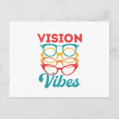 Vision Vibes Optometrist Optometry Briefkaart (Voorkant)
