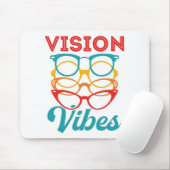Vision Vibes Optometrist Optometry Muismat (Met muis)