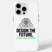 Visionair algoritmisch canvas: Abstracte code Case-Mate iPhone Case (Achterkant)