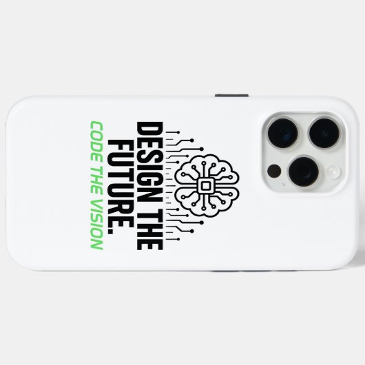 Visionair algoritmisch canvas: Abstracte code Case-Mate iPhone Case (Achterkant (horizontaal))