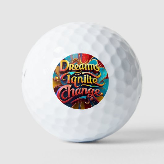 "Visionair denken" Golfballen (Voorkant)
