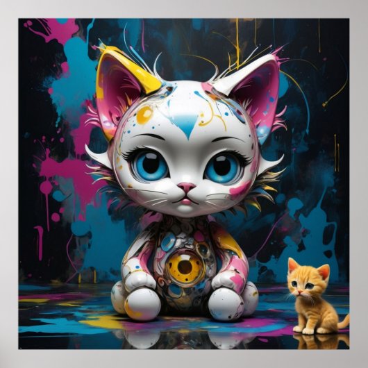 visionair Kat Poster (Voorkant)