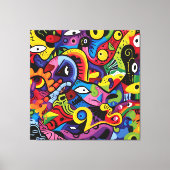 Visionair Mozaïek Canvas Afdruk (Voorkant)