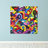 Visionair Mozaïek Canvas Afdruk (Insitu (Houten vloer))