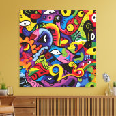 Visionair Mozaïek Canvas Afdruk (Insitu (Woonkamer))