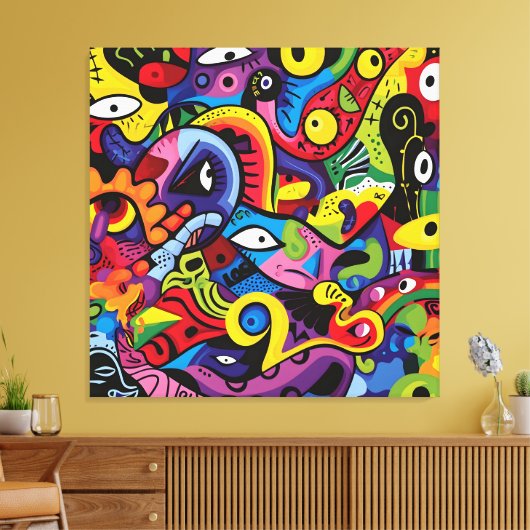 Visionair Mozaïek Canvas Afdruk (Insitu (Woonkamer))