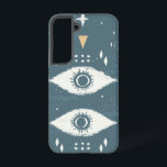 Visionair oogpatroon telefoonhoesje samsung galaxy hoesje<br><div class="desc">Gestileerde oogjes in een symmetrisch patroon suggereren bescherming en diepere perceptie,  waardoor een gedurfde,  spirituele en moderne uitspraak ontstaat.</div>
